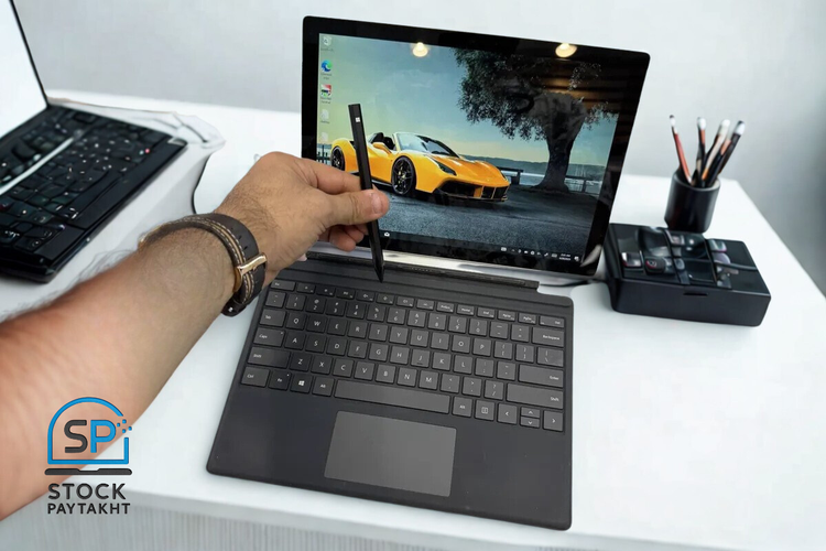 تبلت سرفیس پرو 7 مایکروسافت i5 نسل ۱۰ با رم ۱۶ و حافظه SSD ظرفیت ۲۵۶ گیگابایت 12.3 اینچی