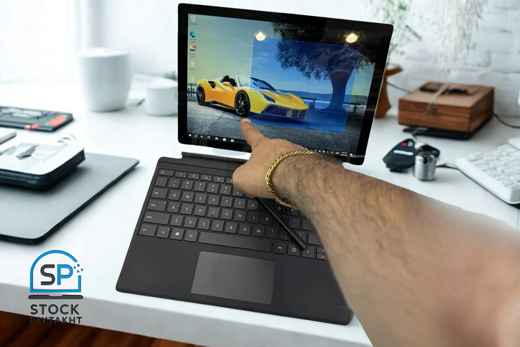 تبلت سرفیس پرو 7 مایکروسافت i5 نسل ۱۰ با رم ۱۶ و حافظه SSD ظرفیت ۲۵۶ گیگابایت 12.3 اینچی