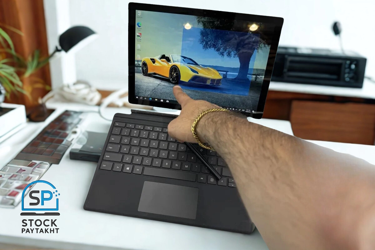 Surface Pro 7 با پردازنده i3 نسل 10، رم 4، حافظه 128 گیگ SSD و نمایشگر لمسی 12.3 اینچ 2K+ در حالت استوک تمیز