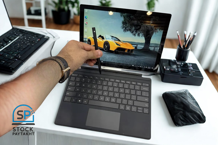 تبلت سرفیس پرو 6 مایکروسافت با پردازنده i5 نسل ۸ با رم ۸ و حافظه ۲۵۶ SSD صفحه لمسی ۱2.3 اینچ