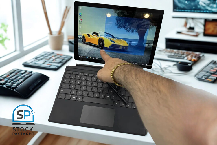 تبلت سرفیس پرو 6 مایکروسافت با پردازنده i5 نسل ۸ با رم ۸ و حافظه ۲۵۶ SSD صفحه لمسی ۱2.3 اینچ