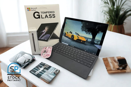 سرفیس پرو 5 i5 نسل ۷ با رم 16 و حافظه 1tb SSD همراه کیبورد و شارژر