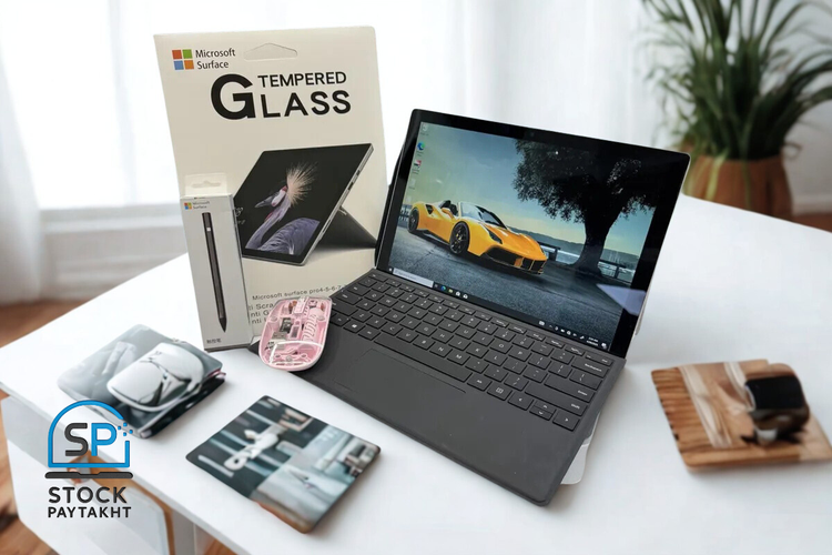 سرفیس پرو 5 i5 نسل ۷ با رم 16 و حافظه 1tb SSD همراه کیبورد و شارژر