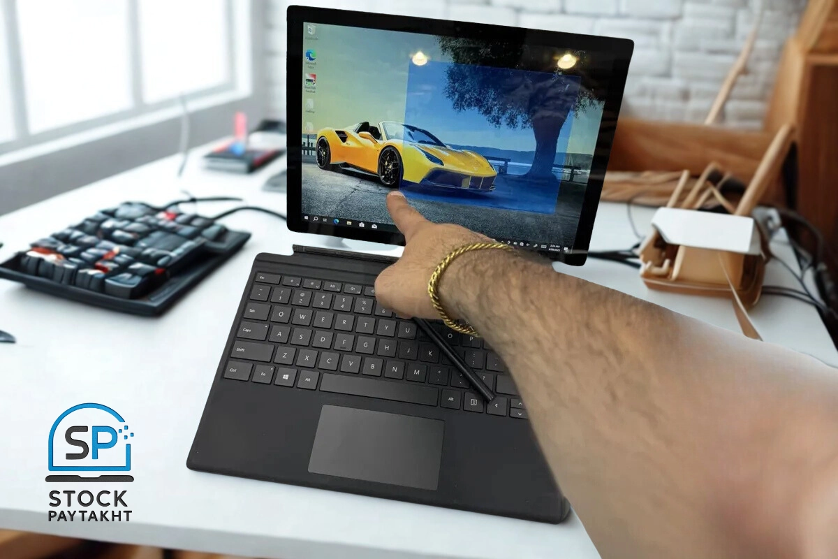 سرفیس پرو 5 i5 نسل ۷ با رم ۸ و حافظه ۲۵۶ گیگ SSD سیم کارت خور