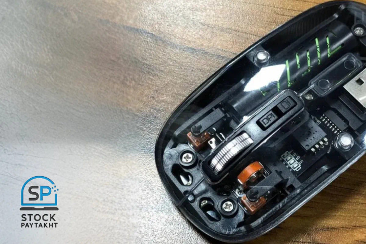 موس بیسیم شیشهای برند Mouse با رنگبندی متنوع و طراحی شفاف