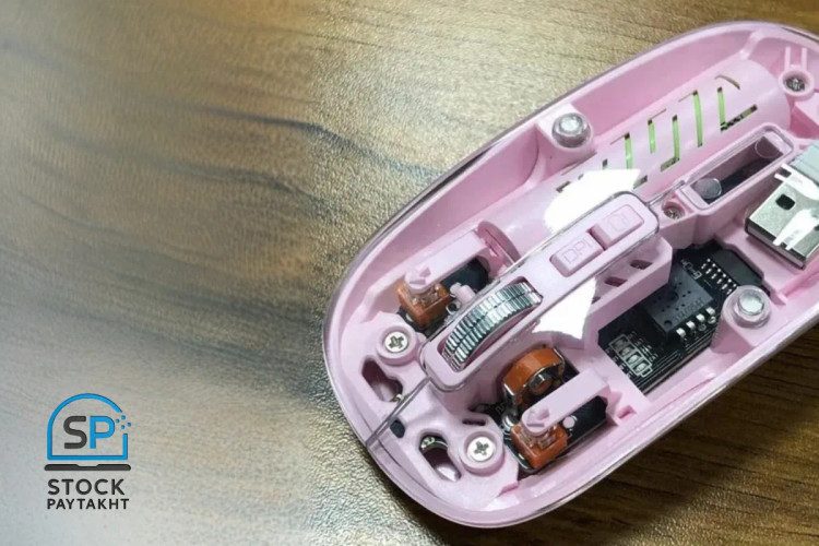 ماوس بیسیم شیشهای برند Mouse | طراحی سبک، اتصال به ۳ دستگاه، DPI2400