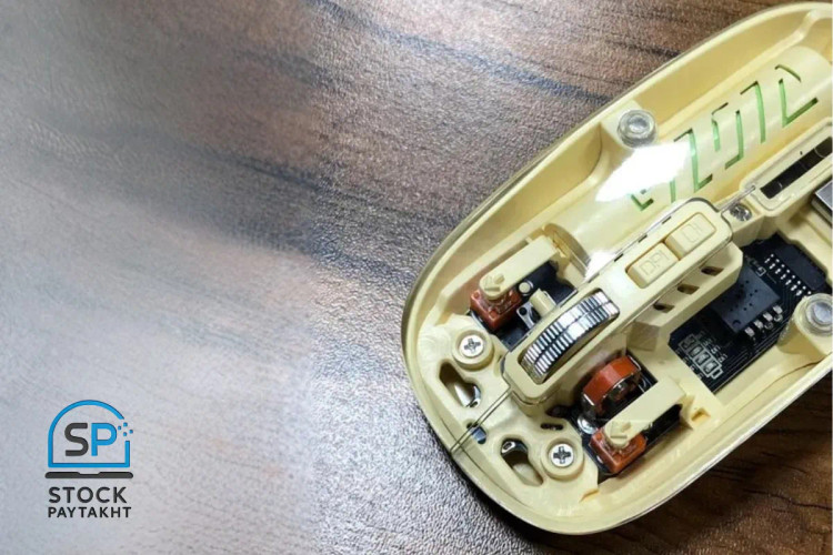 ماوس بیسیم شیشهای برند Mouse | طراحی سبک، اتصال به ۳ دستگاه، DPI2400