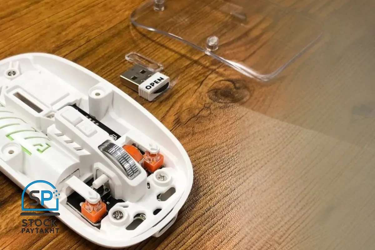 موس بی‌سیم شیشه‌ای برند Mouse با رنگ‌بندی متنوع و طراحی شفاف