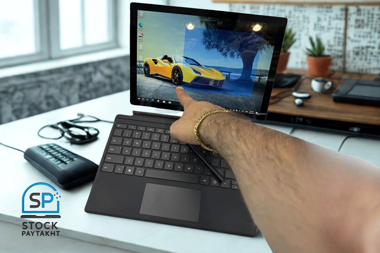 تبلت لپتاپ سرفیس پرو 4 مایکروسافت – i5 نسل 6، رم 4، حافظه 128 گیگ SSD، نمایشگر لمسی 12.3 اینچ 2K+ | استوک تمیز گرید +A
