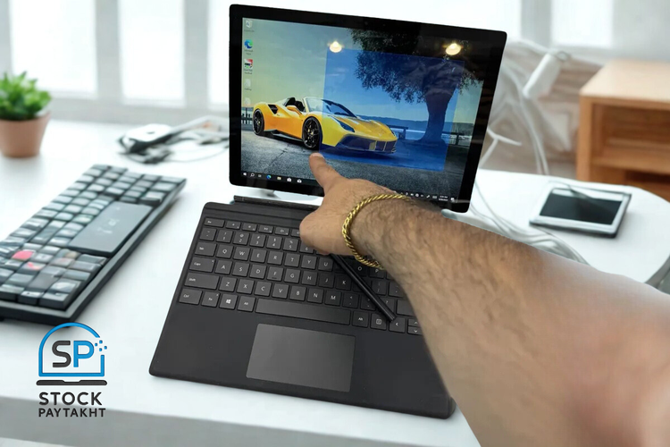 تبلت سرفیس پرو 6 مایکروسافت با پردازنده i5 نسل 8، رم 16 گیگ، حافظه 256 SSD و صفحه نمایش لمسی 12 اینچ