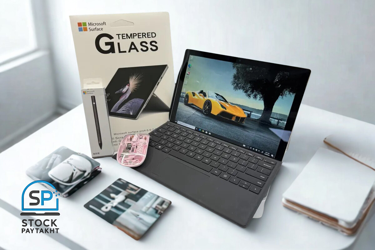 تبلت سرفیس پرو 6 مایکروسافت با پردازنده i5 نسل 8، رم 16 گیگ، حافظه 256 SSD و صفحه نمایش لمسی 12 اینچ